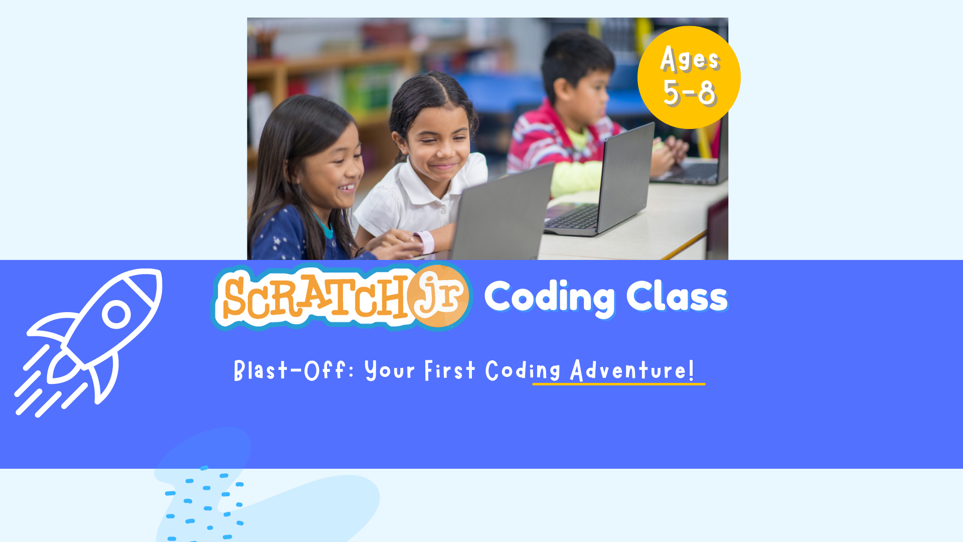 Online Class - Scratch Jr. Blast-Off: Your First Coding Adventure!